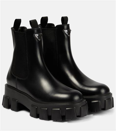 prada purple chelsea boots|prada monolith boots women's.